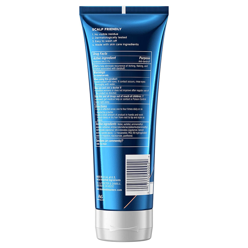 Head & Shoulders Anti-Dandruff Styling Hair Gel for Men, High Hold, Light Finish, 6.76 Fl Oz Head & Shoulders Store