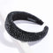 SP SOPHIA COLLECTION Women's Sparkling Crystal Padded Rhinestone Wide Bejeweled Hair Headband Party Hairband Hair Accessories in Black SP Sophia Collection