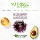Garnier Nutrisse Ultra Nourishing Hair Color Creme with Triple Oils, Permanent Dye for 100% Gray Coverage, Blue Curaçao IN2 (Packaging may vary) Garnier
