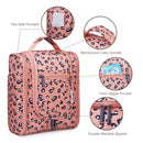 Hanging Travel Toiletry Bag Cosmetic Make up Organizer for Women and Men (Medium, Orange Leopard) Narwey