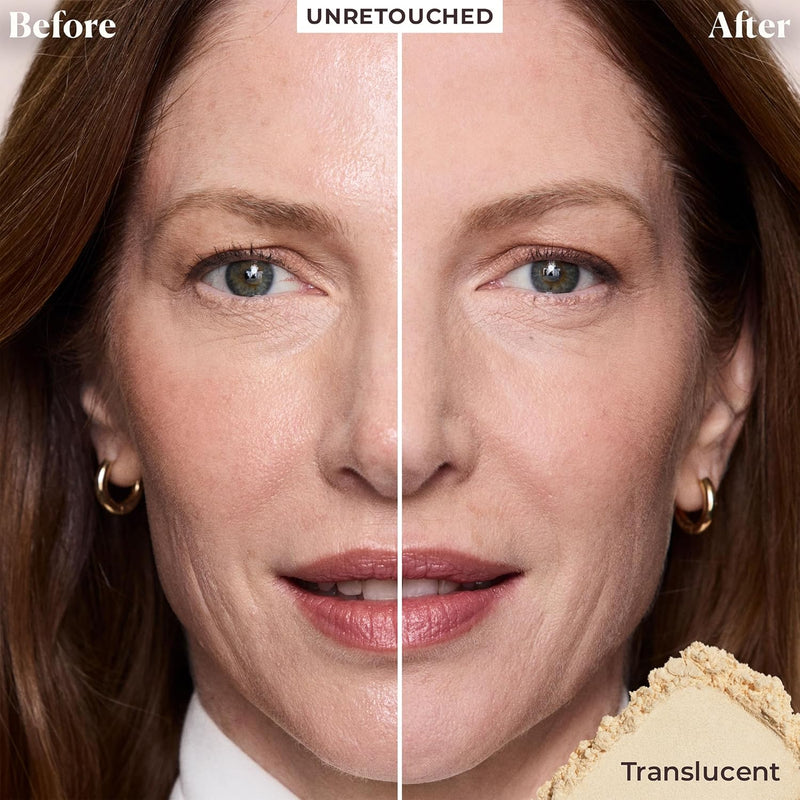 Laura Mercier Translucent Loose Setting Powder, 24HR Shine Control, Infused with Vitamins C + E, Soft Matte Finish, Normal to Oily Skin, 4 Shades for Virtually All Skin Tones, Holiday Gift Set Infinity Warehouse