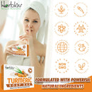 Herblov Turmeric Soap Bar for Face & Body – Natural Turmeric Skin Soap Wash for Dark Spots, Intimate Areas, Underarms – Turmeric Face Soap Reduces Acne, Fades Scars & Cleanses Skin – 4oz Turmeric Bar Soap for All Skin Types Made in USA Herblov