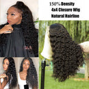Water Wave Pre Plucked 4x4 Lace Front Wigs for Black Woman 20inch 100% unprocessed Lace Front Human Hair Wigs with Baby Hair Water Wave Closure Wigs for Woman Water Wave Lace Wigs TESLAL Store