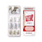 KISS imPRESS Press-On Manicure, Nail Kit, PureFit Technology, Short Press-On Nails, Square, Knock Out, Includes Prep Pad, Mini File, Cuticle Stick, and 30 Fake Nails KISS