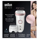 Braun Epilator Silk-épil 9 9-720, Hair Removal for Women, Wet & Dry, Womens Shaver & Trimmer, Cordless, Rechargeable Braun