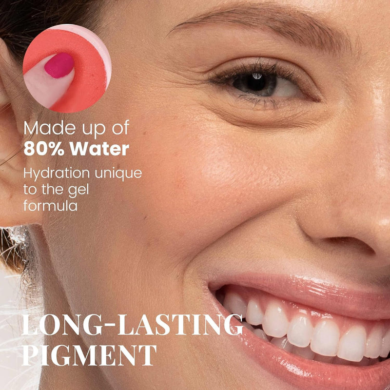 Paul & Joe Gel Blush, Bright and Buildable Blush Makeup, Water-Based Gel Makeup Blush with Hydrating Oils for Dewy, Radiant Finish, Subtle Coral Cheek Tint, 03 Poached Peach, 0.71 oz Infinity Warehouse