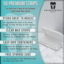 Braces Wax,10 Pack. Dental Wax for Braces. Unscented & Flavorless - Premium Orthodontic Wax for Braces.10 Pack- 50 Total Wax Strips, FREE Storage Case. Food Grade Brace Wax. FRESH KNIGHT