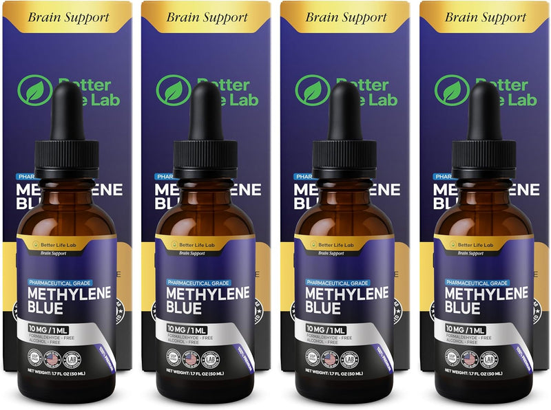 Methylene Blue Pharmaceutical Grade 99.99% with Dropper, USP Grade Quality Drops, No Formaldehyde, Made in USA (1% 50ml Bottle) Infinity Warehouse