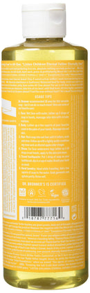 Dr. Bronner’s - Pure-Castile Liquid Soap (Citrus, 16 ounce) - Made with Organic Oils, 18-in-1 Uses: Face, Body, Hair, Laundry, Pets and Dishes, Concentrated, Vegan, Non-GMO Dr. Bronner's