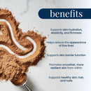 Renue Blue Skin Essentials Chocolate Drink Mix | Collagen Peptides Creatine & Protein Powder | Collagen (12g) Creatine (5g) Protein (15g) per Serving | Skin Hydration & Elasticity Support | 15 Sachets Infinity Warehouse