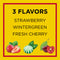 Carmex Daily Care Moisturizing Lip Balm Sticks with SPF, Fresh Cherry, Strawberry and Wintergreen Lip Balm Pack, 0.15 OZ - 3 Count (Pack of 2) Carmex