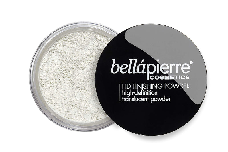 bellapierre HD Finishing Powder | High-Definition Setting Powder | Silky Shine-Free Matte Finish | Lightweight Gentle Formula | Non-Toxic and Paraben Free | Mica Makeup (Translucent) bellapierre