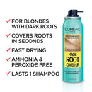 L'Oreal Paris Magic Root Cover Up Hair Color Magic Root Cover Up Concealer Spray For Blondes with Dark Roots, Ammonia and Peroxide Free, Light Blonde, 2 fl. oz. L'Oreal Paris Store