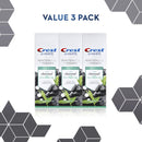 Crest Charcoal 3D White Toothpaste, Whitening Therapy, with Tea Tree Oil, Refreshing Mint flavor, 4.1 oz, Pack of 3 Crest