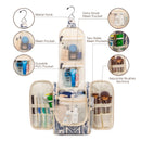 Hanging Travel Toiletry Bag Cosmetic Make up Organizer for Women and Men (Medium, Elephant) Narwey