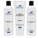 FRAGFRE Hydrating Shampoo+Nourishing Conditioner+Men Styling Gel Firm Hold - 3 Pack Gift Bundle - Fragrance Free Hypoallergenic Hair Care for Men with Sensitive Skin - Vegan Gluten Free Cruelty Free FRAGFRE