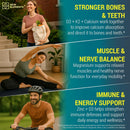 Calcium Supplements 1200mg for Women & Men with Vitamin D3 K2 + Magnesium Glycinate & Zinc | D3 10,000 IU | K2 200mcg | Magnesium 200mg | Zinc 20mg | Bone, Muscle & Immune Support - Vegan - Non-GMO Infinity Warehouse