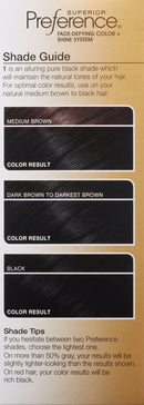 L'Oreal Paris Superior Preference Fade-Defying + Shine Permanent Hair Color, 1.0 Ultimate Black, Pack of 1, Hair Dye L'Oreal Paris