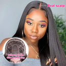 UNice Hair U Part Human Hair Wigs Straight Hair Middle Part Wig for Black Women, Brazilian Virgin Hair Glueless U Shape Clips in Half Wig 150% Density 18inch UNICE Store