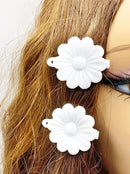 Tara Girls Self Hinge Plastic Bow Hair Barrettes Selection Pack Of 3 (COMBO17) Tara