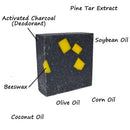 360Feel Old fashioned Pine Tar Soap exfoliant Handmade Man Soap - Made with real Tar and honey, Masculine fragrance 360Feel