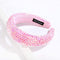 SP SOPHIA COLLECTION Women's Sparkling Crystal Padded Rhinestone Wide Bejeweled Hair Headband Party Hairband Hair Accessories in Pink SP Sophia Collection Store
