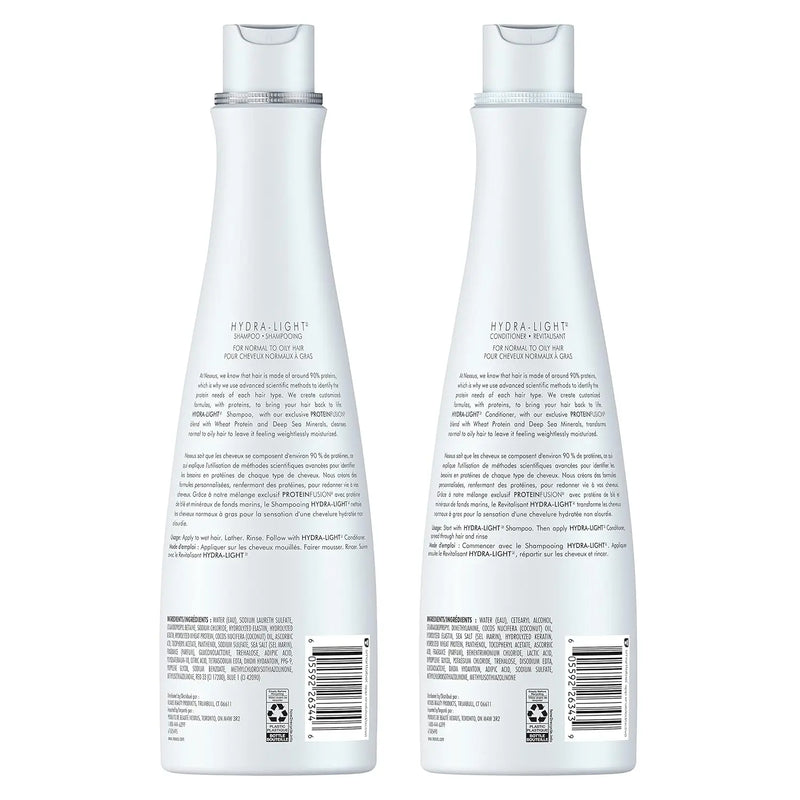Nexxus Shampoo and Conditioner Hydra-Light 2 Count for Oily Hair Hair Care System Formulated With Proteinfusion Blend 13.5 oz Infinity Warehouse