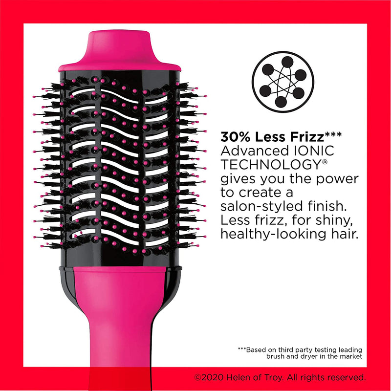 Revlon One-Step Hair Dryer and Volumizer Hot Air Brush, Pink REVLON Store