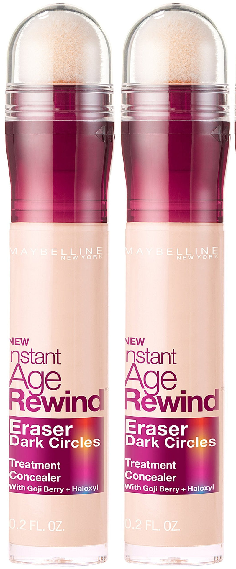 Maybelline Instant Age Rewind Eraser Dark Circles Treatment Multi-Use Concealer, Fair, 0.2 Fl Oz (Pack of 2) Maybelline New York