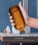 LiBa Amber Glass Spray Bottles 2 Pack, 16 oz Refillable Empty Spray Bottle for Cleaning, Essential Oils, Hair, Plants, Adjustable Nozzle for Squirt and Mist, Bleach/Vinegar/Rubbing Alcohol Safe LiBa