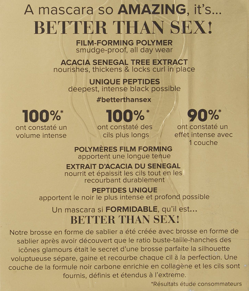 Too Faced Better Than Sex Mascara - Travel Size - .17 Ounces Too Faced