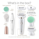 Braun Epilator Silk-épil 9 Flex 9-300 Beauty Set, Facial Hair Removal for Women, Shaver & Trimmer, Cordless, Rechargeable, Wet & Dry, FaceSpa Braun Store
