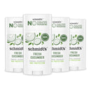 Schmidt's Aluminum-Free Vegan Deodorant Sandalwood & Citrus 4 Count for Women and Men, with 24 Hour Odor Protection, Natural Ingredients, Cruelty-Free, 2.65 oz Infinity Warehouse