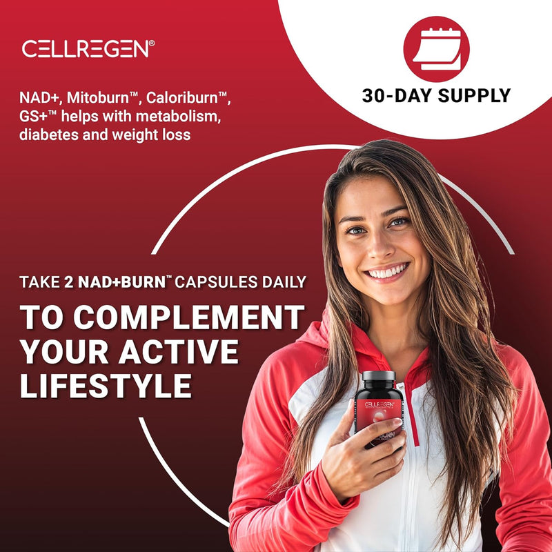 NAD Burn NAD Supplement Nicotinamide Adenine Wellness Formula, Help Restore NAD Levels, Support Metabolism Cellular Energy, NAD Supplement for Men & Women Non-GMO Gluten-Free 60 Capsules Infinity Warehouse