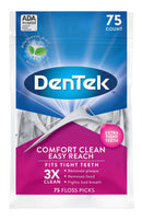 DenTek Comfort Clean Sensitive Gums Floss Picks, 75 Count (pack of 6) DenTek