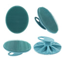 Soft Silicone Body Cleansing Brush Shower Scrubber, Gentle Exfoliating and Massage for all Kinds of Skin (Dark Green) INNERNEED