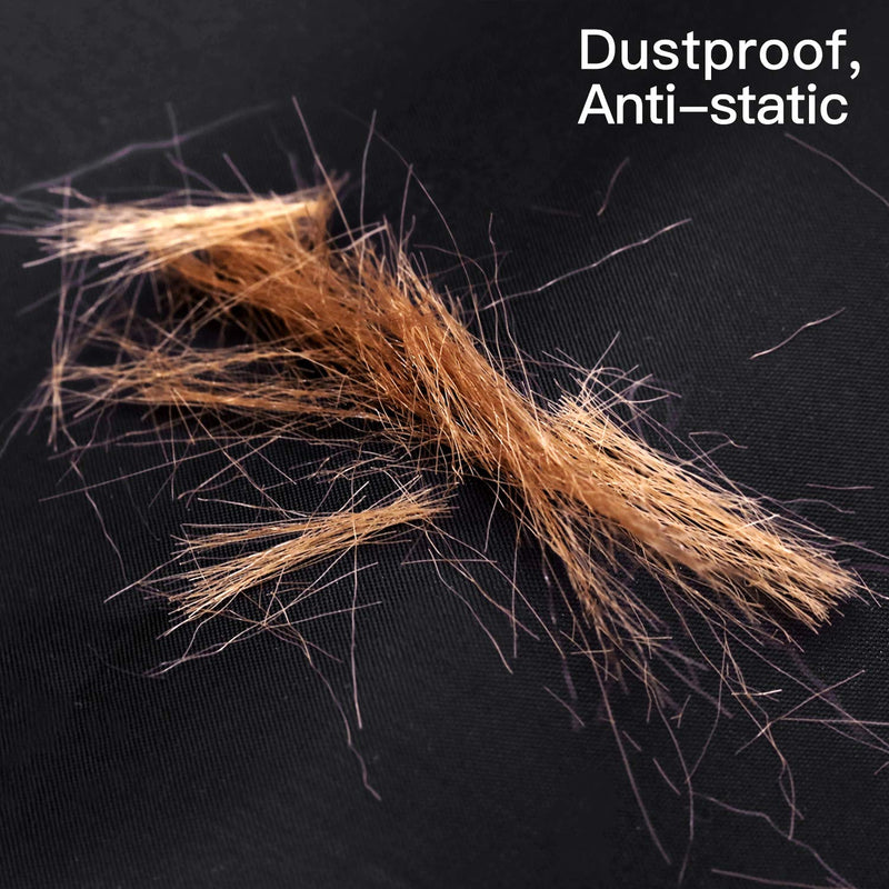 NOOA Waterproof Barber Cape - Professional Salon Cape for Men, Unisex Black Hair Cutting Cape with Adjustable Neck Size, 41.5 x 58 inches Hairdresser Cape for Hair Treatment - Cutting/Coloring/Perming NOOA