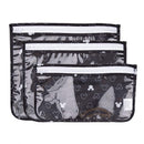 Bumkins Disney TSA Approved Toiletry Bag, Travel Bag, PVC-Free, Vinyl-Free, Clear Front, Set of 3 - Mickey Mouse Icon Bumkins Store