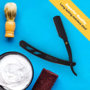 Equinox Professional Straight Edge Razor with 100 Single Derby Straight Razor Blades-Barber Straight Razor-Close Shaving Men's Manual Shaver-Disposable Straight Razor Blades-Staright Razor Kit-Black Equinox International