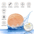 Solid Shampoo Bar, 100% Organic, Plant Based, SLS Free, Vegan, All Hair Types & Body Care | pH Balanced, Plastic Free | Eco Friendly, Safe For Travel (Orange Mood) Naturalist Store