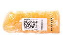 10 Pack Facial Sponge for Daily Cleansing and Gentle Exfoliating - Buff Puff Style Exfoliating Pads Perfect for Removing Dead Skin, Dirt and Makeup - Reusable Puf, Made in The USA IMPRESA