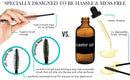 USDA Organic Castor Oil for Eyelashes and Eyebrows - All Natural Cold Pressed Castor Oil Eyelash Growth Serum with Mascara Tube - Caster Oil Eyebrow Growth Serum Eyelash Conditioner Lash Boost Serum Live Fraiche