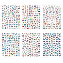 10 Sheets Butterfly Nail Stickers, Self-Adhesive Beautiful Butterfly Nail Art Sticker Decals Manicure Nail Tip Decoration Conpru
