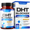 DHT Blocker Hair Growth Support Supplement - Supports Healthy Hair Growth - Helps Support Healthy Thicker Stronger Hair - With High Potency Biotin and Saw Palmetto - For Men And Women - w/ Travel Box Restoriden
