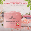 Botanic Hearth Himalayan Salt Body Scrub with Lychee Oil - Natural Exfoliating Body & Face Scrub for Acne, Cellulite, Scars, Moisturizing & Deep Cleansing Skin - Skin Care for Men and Women - 16 oz Botanic Hearth