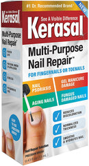 Kerasal Multi-Purpose Nail Repair, Nail Solution for Discolored and Damaged Nails, 0.43 fl oz Kerasal