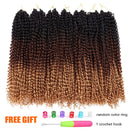 7 Packs Passion Twist Hair 22 Inch Water Wave Synthetic Braids for Passion Twist Crochet Braiding Hair Goddess Locs Long Bohemian Curl Hair Extensions (22Strands/Pack, T1B/30/27