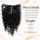 Hetto Curly Clip in Extensions Human Hair