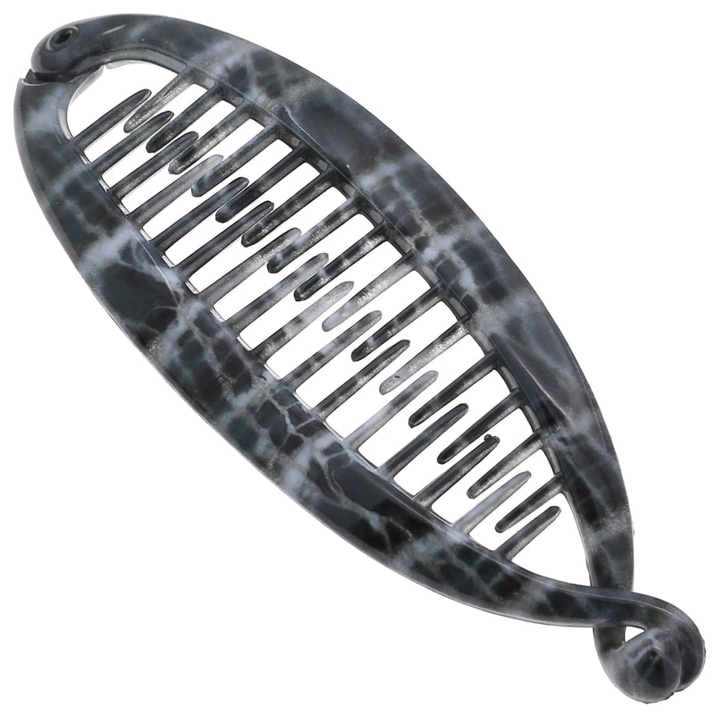 Camila Paris CP3102 4.5 inch French Banana Clip Hair Comb Classic Girls Updo Flexible Ponytail Holder Interlocking Banana Combs, Fashion Durable Styling Hair Accessories for Women, Made in France Camila