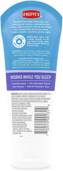 O'Keeffe's Healthy Feet Night Treatment Foot Cream (Pack of 2), White, 2 Pack (103011) O'Keeffe's Store